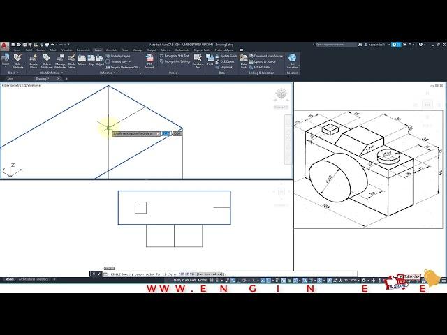 Autocad 2020 tutorial of 3D camera