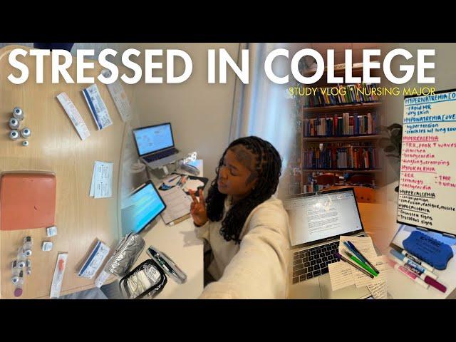 study vlog 🪷 productive week in my life, college vlog, nursing school, study tips, morning routine