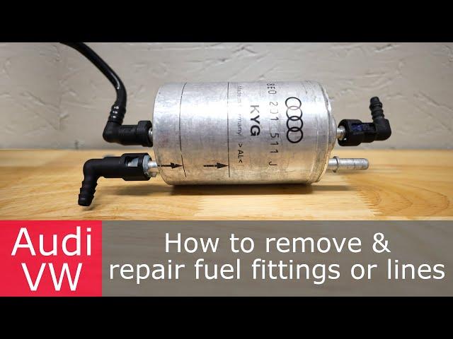 How to remove (or replace!) fuel lines & fittings | Audi VW | S4