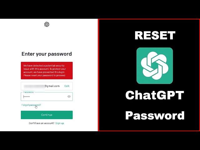 How to reset ChatGPT password || ChatGPT login problem fix.