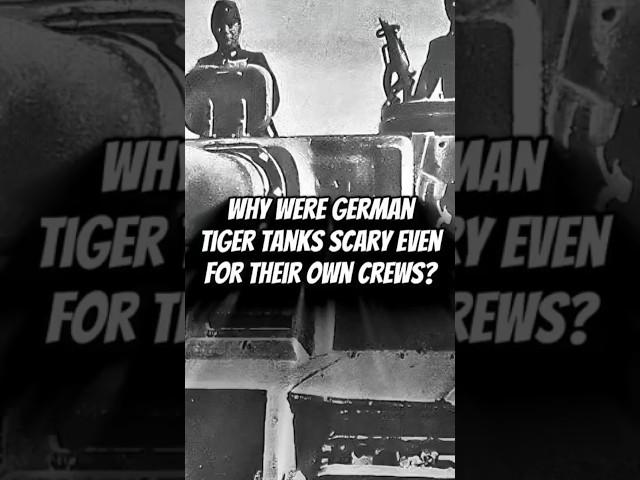 WHY WERE GERMAN TIGER TANKS SCARY EVEN FOR THEIR OWN CREWS? #shorts #history