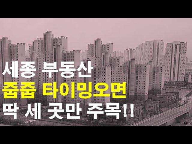 세종부동산, 줍줍 타이밍오면 딱 세 곳만 주목하세요 / 2024년 2월 13일자 / 부동산전망 / 세종부동산