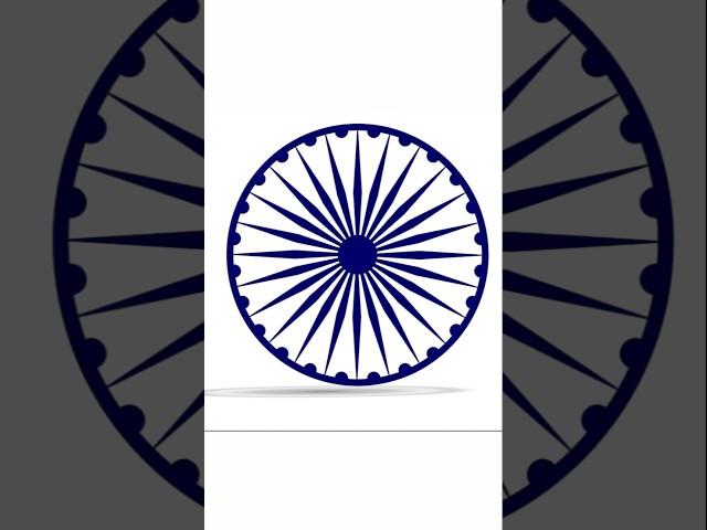 Ashok Chakra Logo Design In CorelDRAW | CorelDRAW Tutorial | #shorts​ #youtubeshorts #trending​