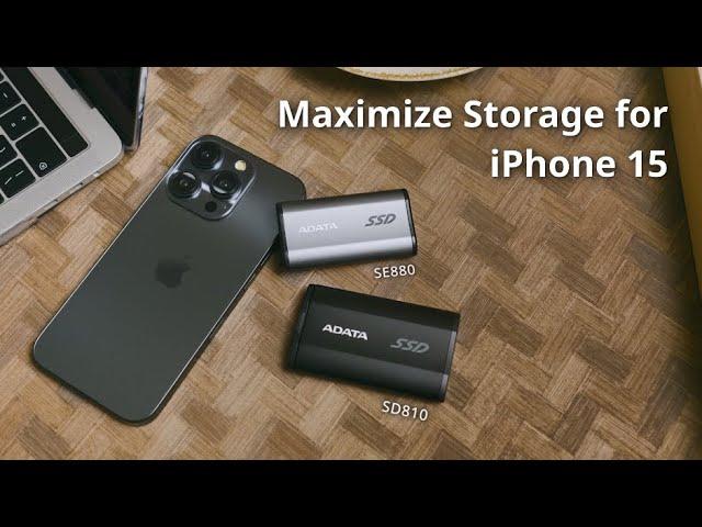 Expand Your iPhone 15's Storage with ADATA