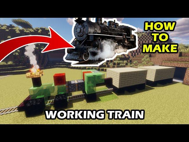 How to Make Working Train in Minecraft 1.19