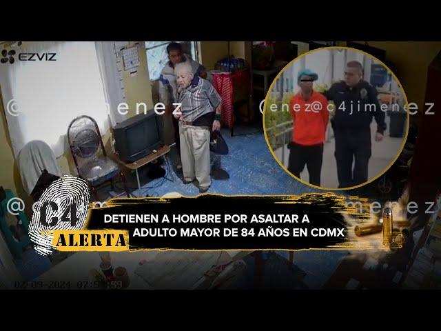 Detienen a hombre que amagó y asaltó a adulto mayor de 84 años en su casa en la GAM, CdMx