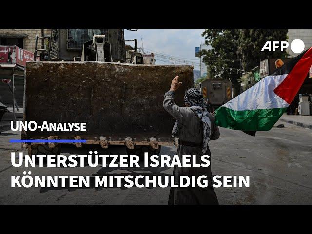 UNO-Experten: Unterstützer der israelischen Besatzungspolitik könnten sich mitschuldig machen | AFP