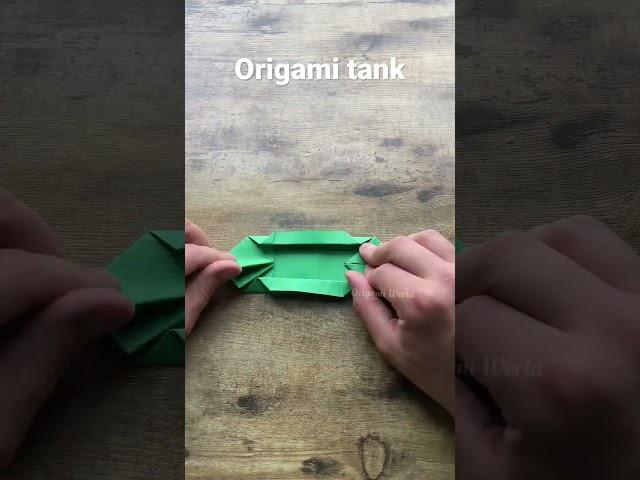 How to make origami military panzer tank step by step | Papercraft military tank tutorial