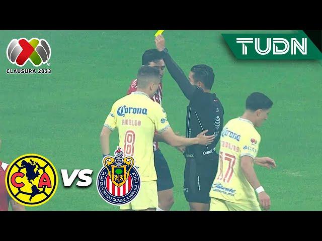 ¡ENTRA NERVIOSO! Pollo Briseño regala la amarilla | Chivas 0-0 América | CL2023 - Semis | TUDN