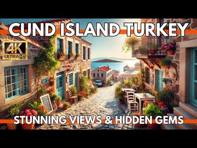 Cunda Island Turkey 2024 | 4K Walking Tour of Charming Streets, Markets, and Sea Views