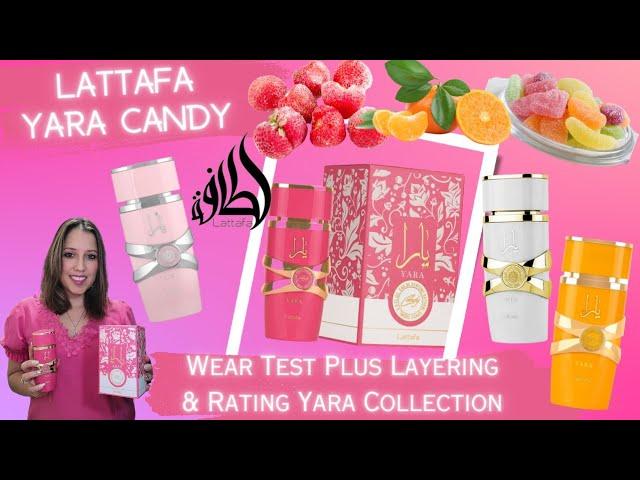 Lattafa Yara Candy  |Wear Test Review|Layering and Rating my Yara collection