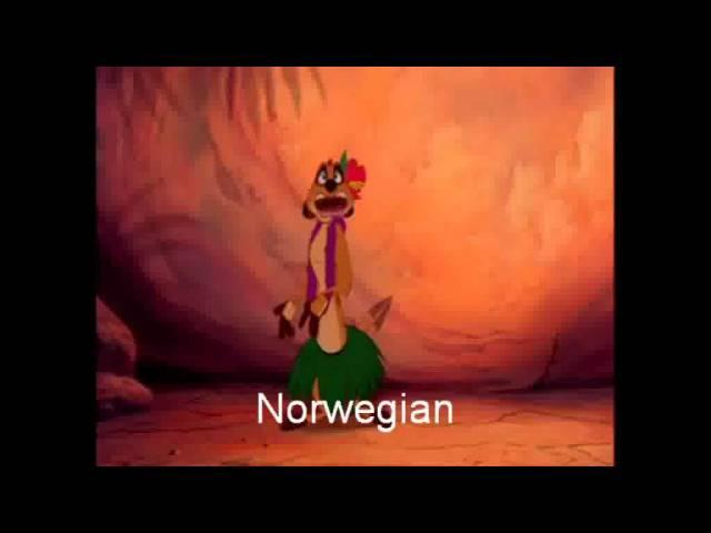 The Lion King - Hula One Line Multilanguage 33 Versions (Re-up w/ Romanian)