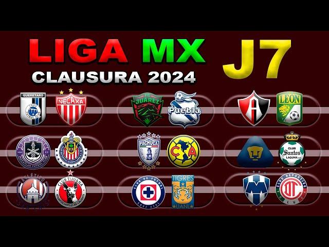 FECHAS, HORARIOS Y CANALES PARA LA JORNADA 7 DE LA LIGA MX CLAUSURA 2024