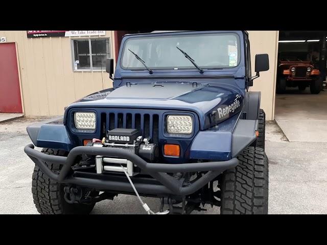 1990 Jeep Wrangler YJ BLUE  EZCustom4x4.com