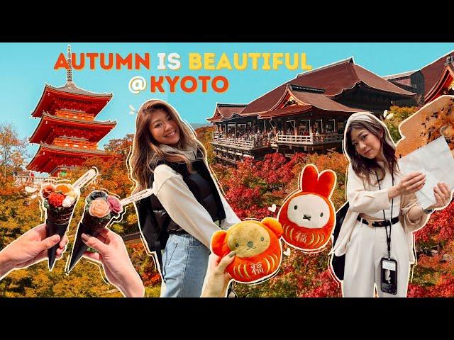 Kyoto in Autumn is Beautiful! | ️ Fushimi Inari, Speakeasy Ramen , Flower Ice Cream & more!