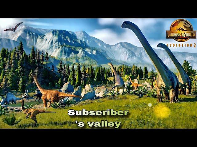 valley of the dinosaurs - subscribers special, jurassic world evolution