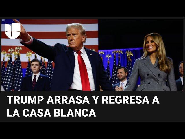 Lo que pasó mientras dormías: Trump arrasa y regresa a la presidencia de EEUU