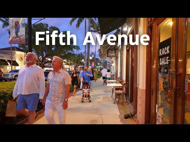 Walking Fifth Avenue in Naples, Florida on a Saturday Night