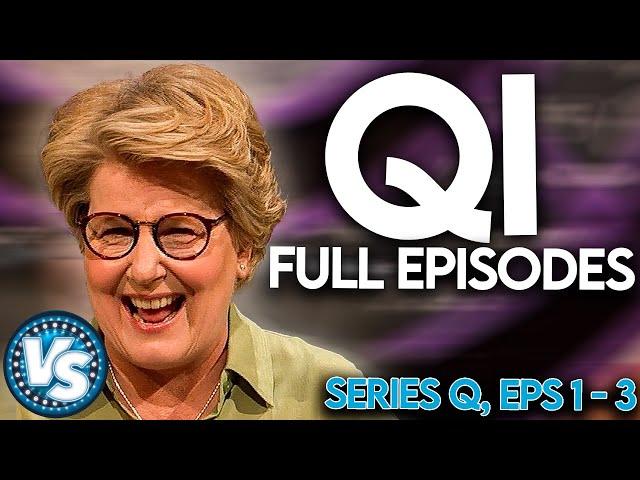 QI Series Q Full Episodes 1 - 3! Funny Rounds!