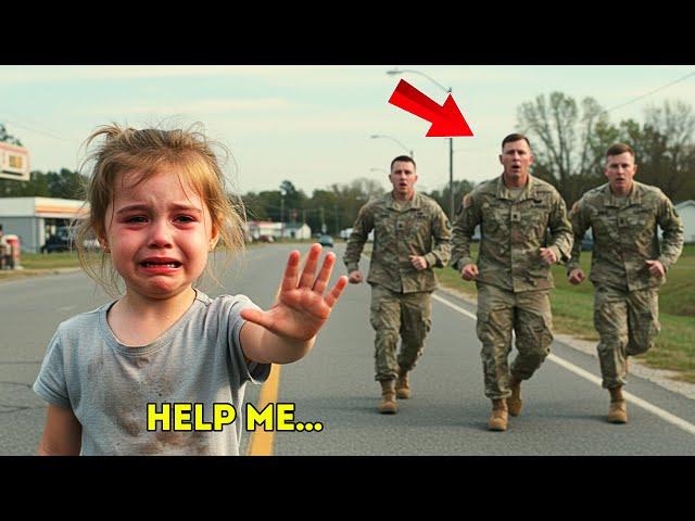 A 3 Year Old Girl Secretly Gave A Rescue Signal At The Rest Stop… A Soldier Saw It And…