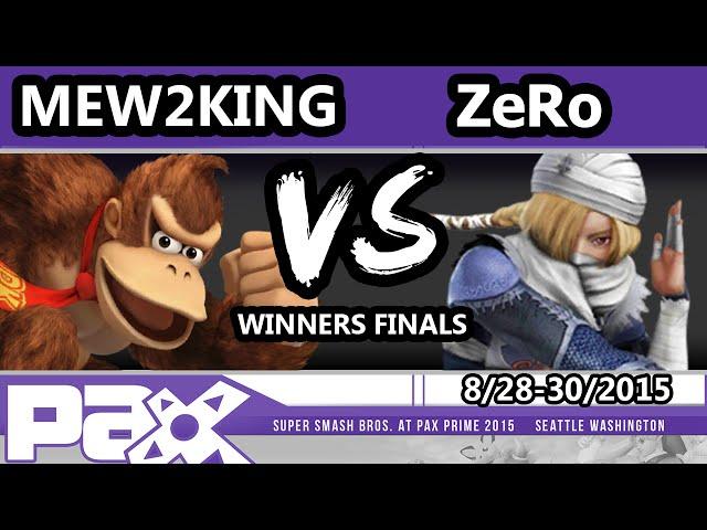 PAX Prime 2015 - ZeRo (Sheik) Vs. Mew2King (Donkey Kong, Mario) - Winners Finals - Smash Wii U