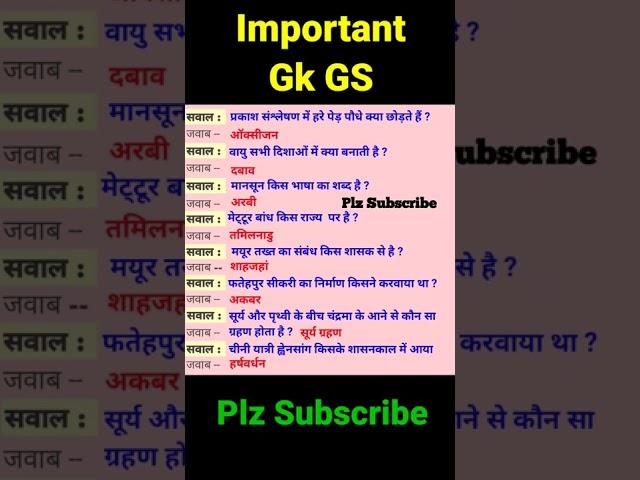 SSC GD 2022 / SSC GD GK GS / SSC GD GS / SSC GD previous year question / SSC GD Static GK