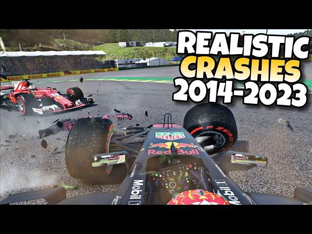 F1 REALISTIC CRASHES 2014 - 2023 #12