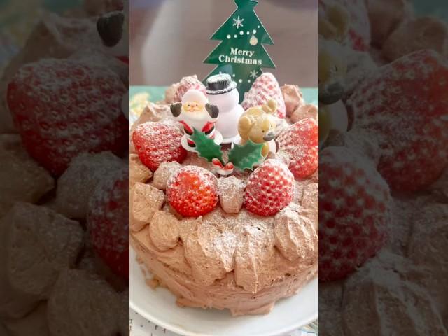 #クリスマスのチョコレートケーキ#チョコレートケーキ#手作りケーキコスパ最強#クリスマススイーツ#クリスマスパーティー