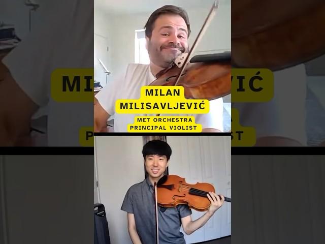 Piece of Wisdom Shared by MET Orchestra Principal Violist Milan Milisavljević