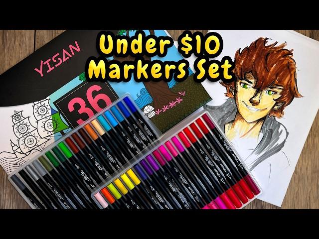 Best Markers For Kids! Yisan Dual Tip Marker Pens Review