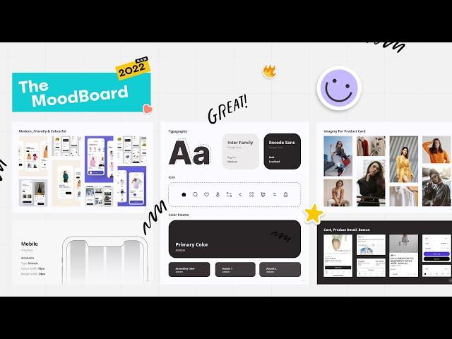 How To Create Mood Board - Design Process for App UI Design Projects