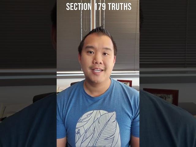 Section 179 Truths #Shorts