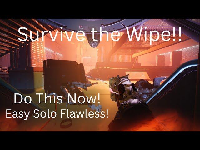 Vesper's Host Final Boss cheese. Save your Solo Flawless! Ignore the Wipe!