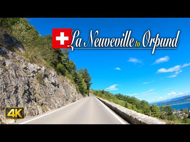 Driving the Long Way from La Neuveville to Orpund and around a road closure | Switzerland 