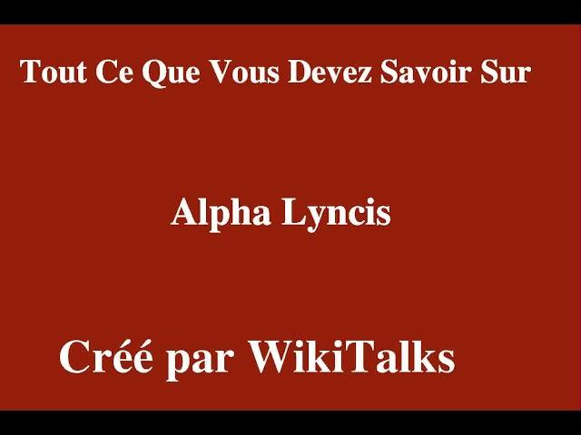 Alpha Lyncis