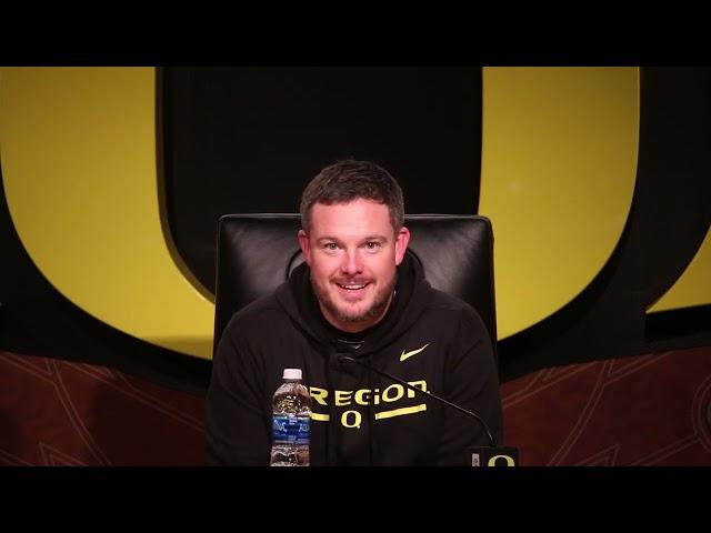 Dan Lanning reflects on Oregon's blowout win over Washington to go 12-0