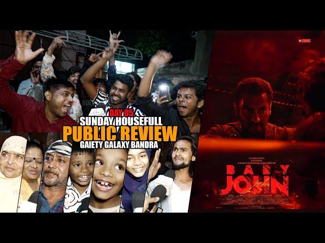 Baby John Movie | Sunday Housefull | Day 05 | Public Crazy Review | Salman Khan, Varun