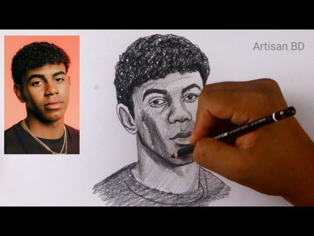 Pencil Sketch Mastery I Drew Lamine Yamal in 10 Minutes!