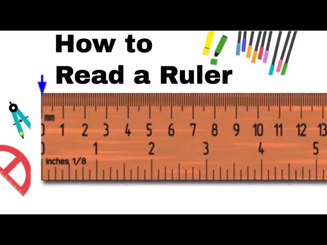 How to read an Inch ruler or tape measure