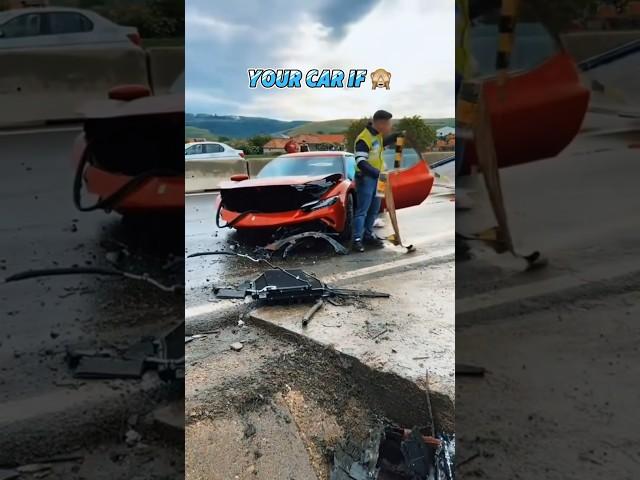 That is sad  #carcrash #ferrari #supra #shortsvideo #jdm