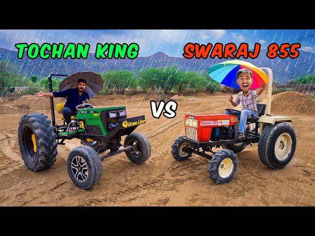 24hr Surviving on Mini Tractor Challenge  Unexpected Rain Camping