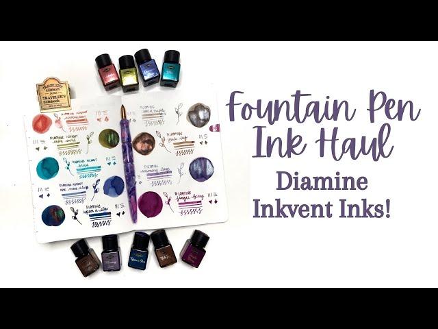 FOUNTAIN PEN INK HAUL // Diamine Inkvent Inks - how have I never tried these?