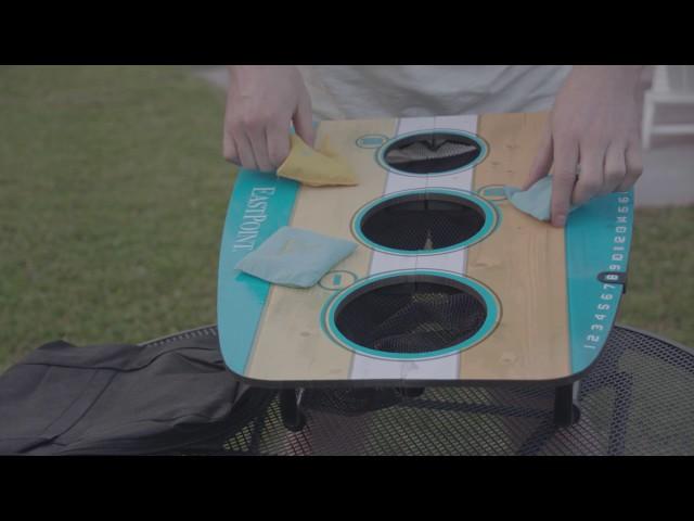 EastPoint® Sports 3 Hole Bean Bag Toss - Assembly Video