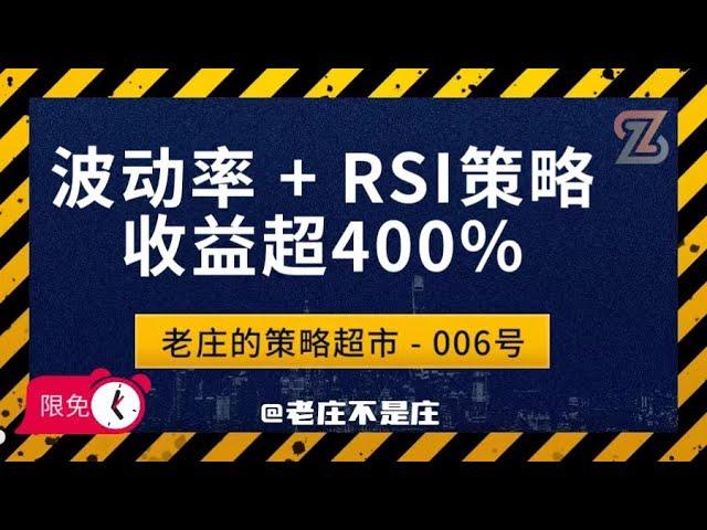 波动率 + RSI策略，收益超400% | TradingView教学 | 加密货币