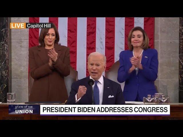 Biden Says `Go Get Him' at End of SOTU Speech