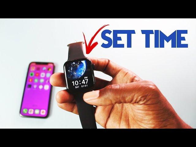 How to SET TIME on a SmartWatch - 2 Easy Methods!