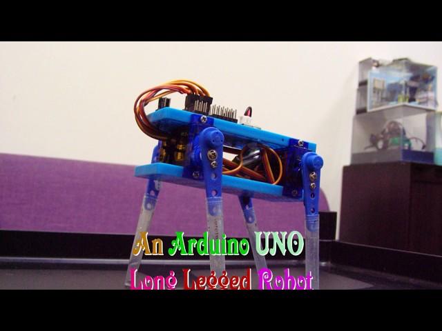 A DIY Cheap Arduino UNO Long-Legged Quadruped Robot (自製高腳機器獸機器人)