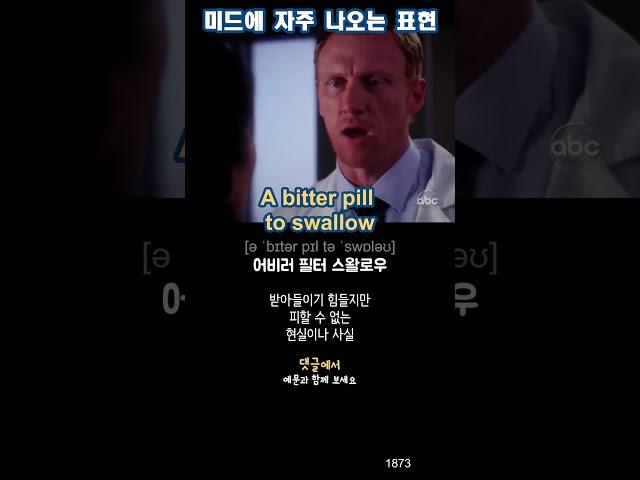 미드 영어 표현 | 받아들이기 힘든 현실