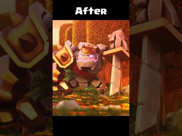 Golem to Golem King  - clash of clans #shots