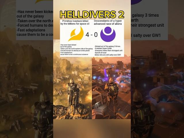 Strongest Faction Terminids vs Illuminates - Helldivers 2 #summeronshorts